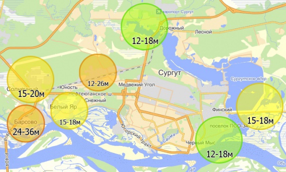 Карта дачных кооперативов сургута смотреть